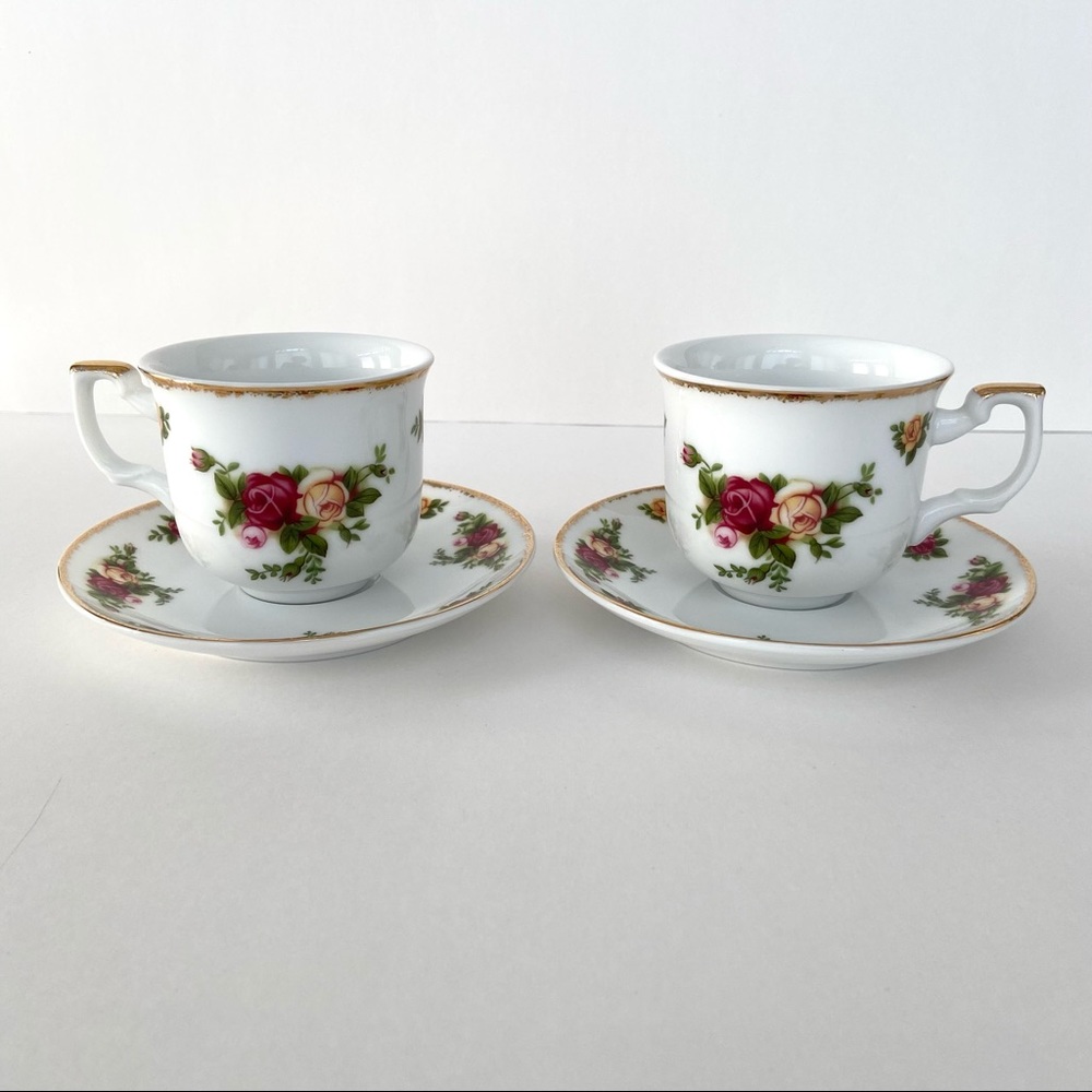 4pc Small Tea Cup Set 2006 Old Country Roses - Picture 9 of 16